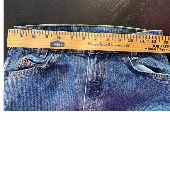 Vintage 550 Orange Tag Levi Strauss Girls Size 14 Relaxed Fit Jeans- 100% Cotton - Picture 10 of 11